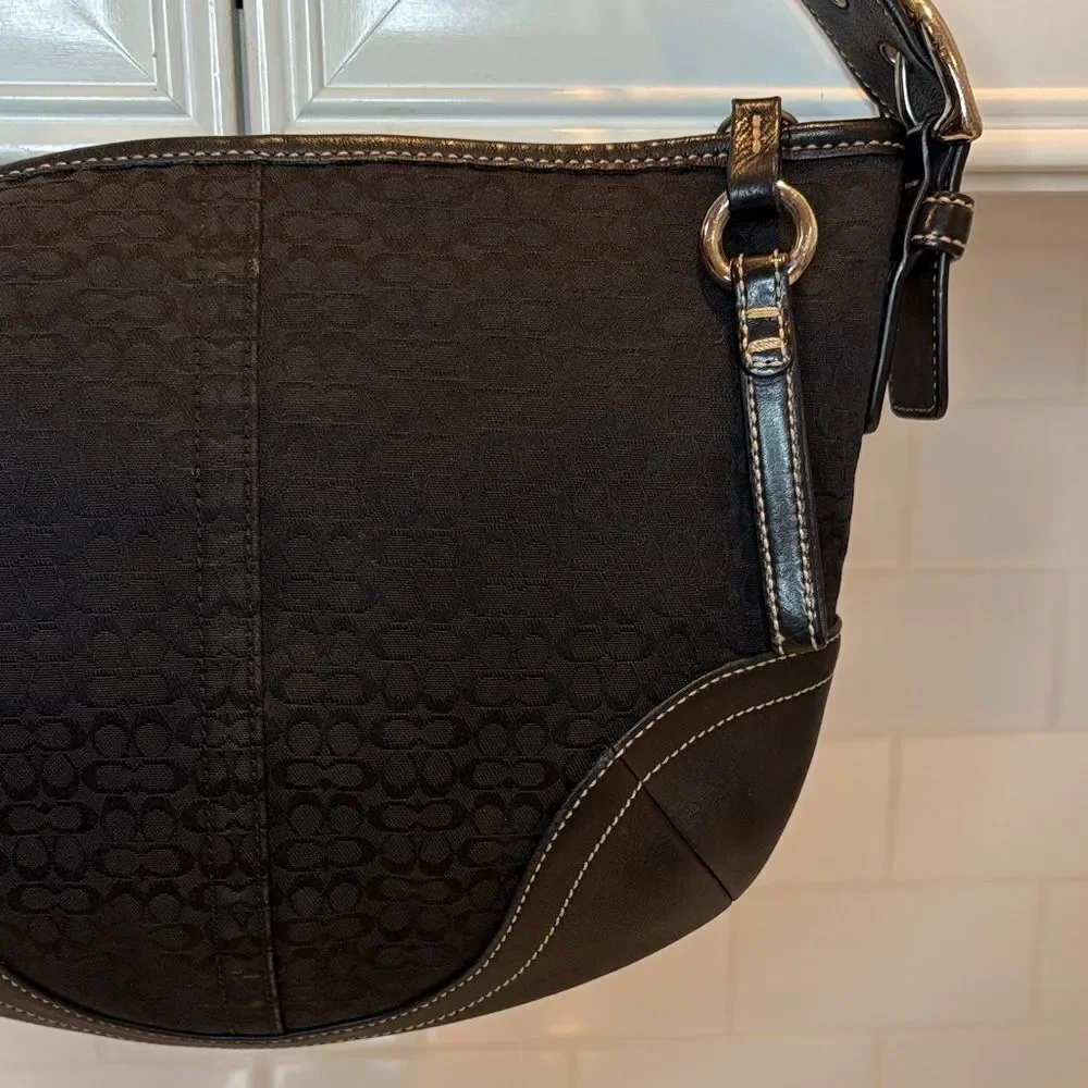 Coach Bag Purse Handbag Y2K Soho Hobo Vintage Jacquard Signature Mini Shoulder